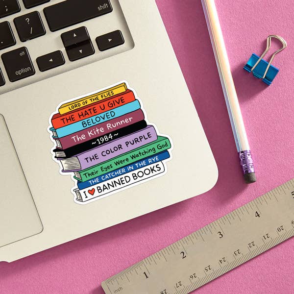 Banned Books Die Cut Sticker - 0