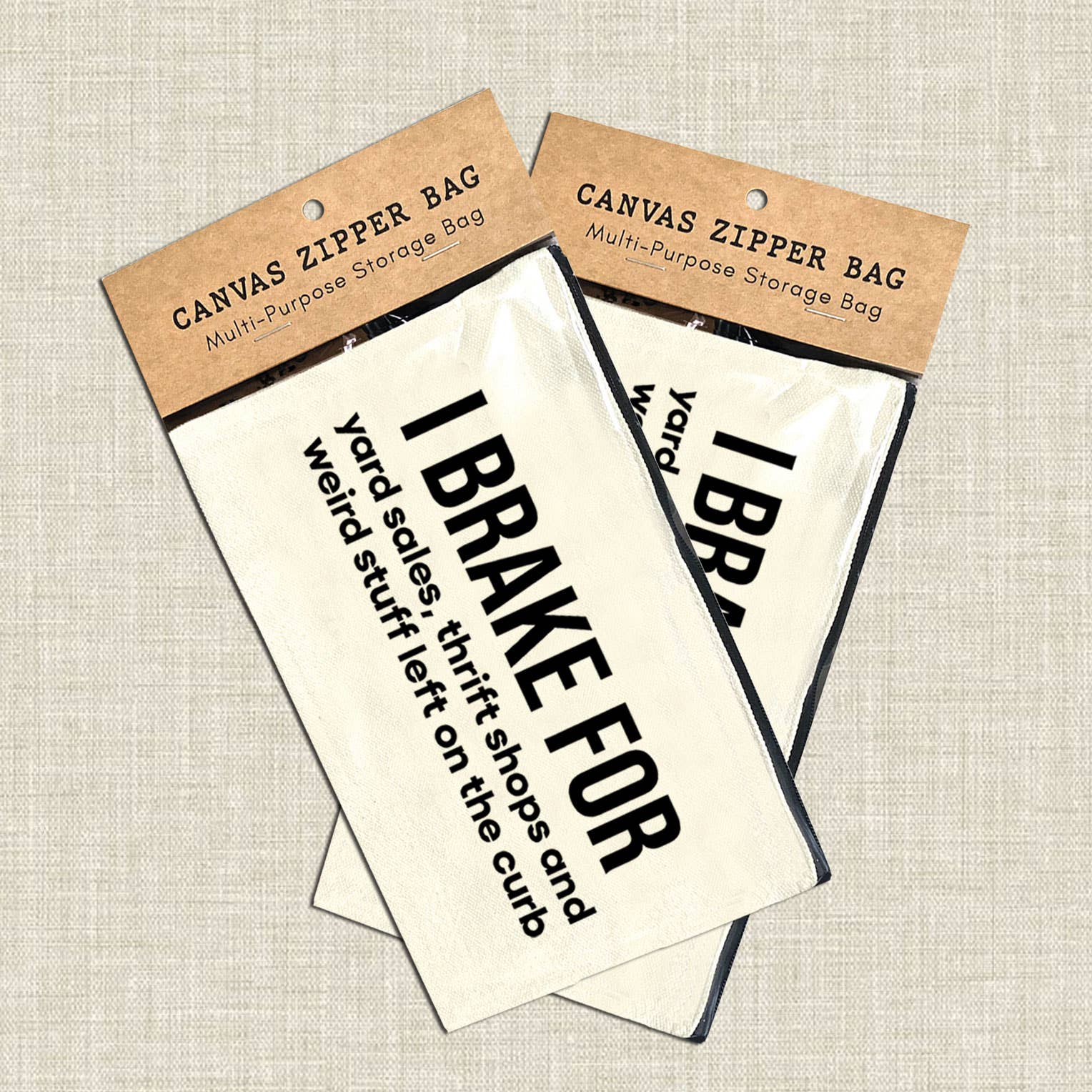 Multi-Use Canvas Zipper Pouches