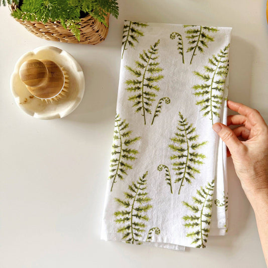 Fern tea towel