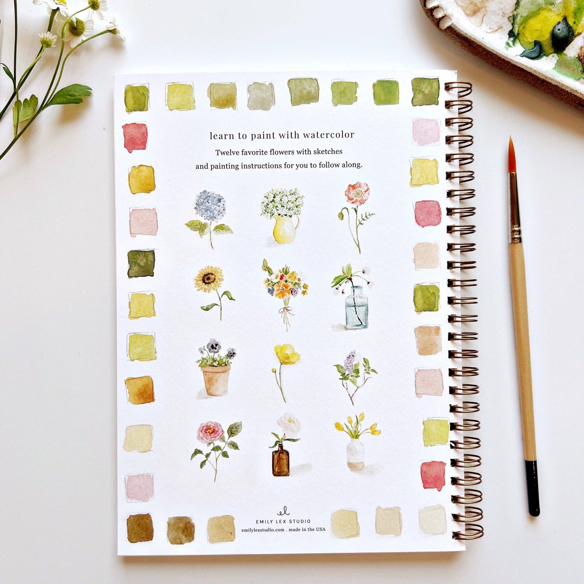 Watercolor Workbook - Flowers - 0