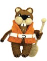 What could be more campy than this charming hand-felted beaver! Seriously goofy, and endearingly cute, he's sure to land a load of sales in your store. Made in Nepal. Includes a Fair Trade Home  Garden tag. 5.5"h x 5"w x 1.25"d
