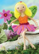 Bendable arms and legs allow this lithe flower fairy to have a full range of poses and expressions. Sit her pensively on one of our felt mushrooms, or festively suspend her anywhere as if in flight. Wherever she goes your customers will follow!