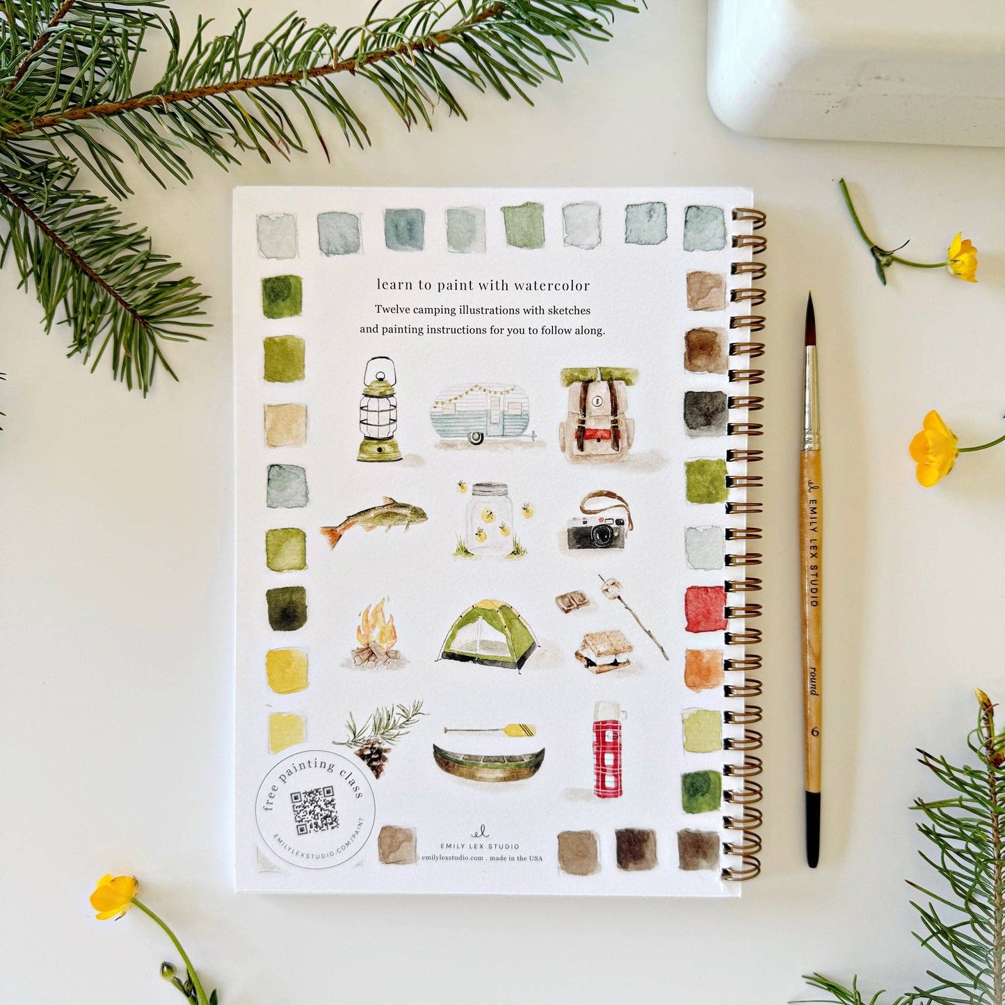 Watercolor Workbook - Camping
