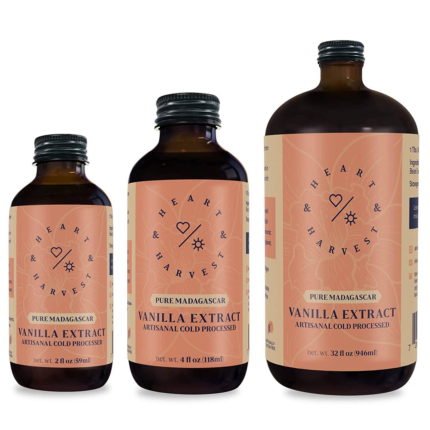 Pure Madagascar Vanilla Extract 2 oz - Ethically Sourced - 0