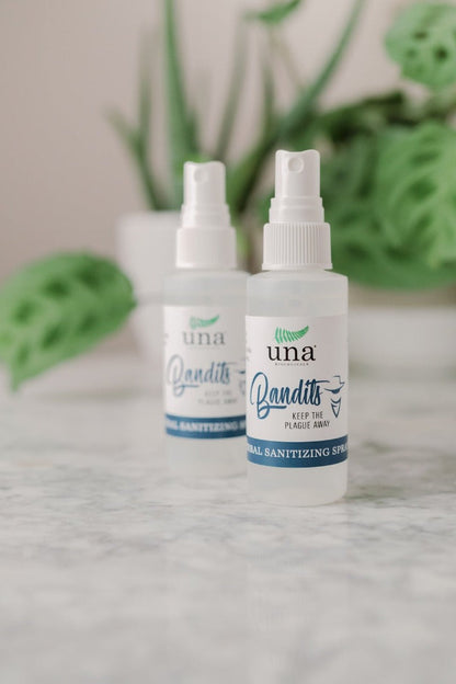 Bandits Herbal Sanitizing Spray | Essential Oil | Una Biologicals