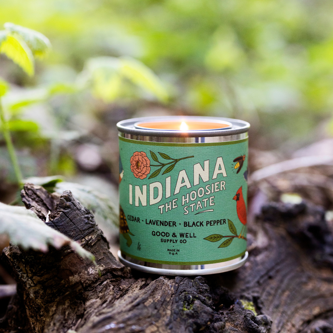 Indiana State Candle
