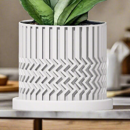 Minimalist Zig-Zag Planter