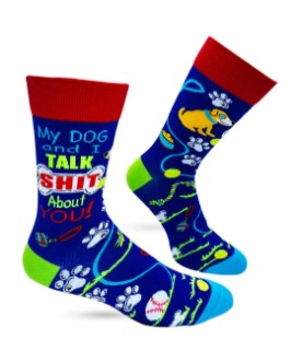 Men's Novelty Crew Socks | Retired Gift | Funny Phrases Socks | Funny Gift for Him |