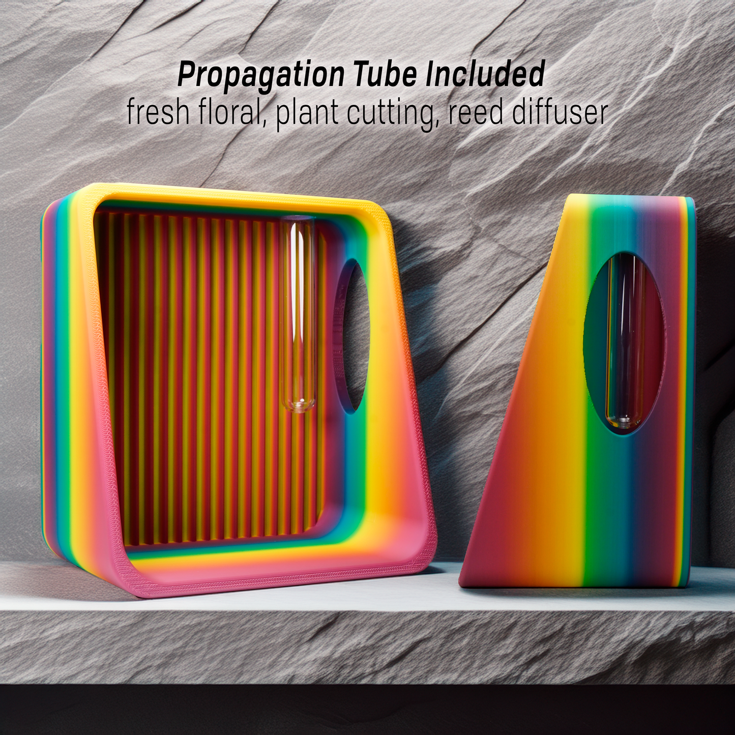 Modern Floating Wall Shelf, Propagation or Reed Diffuser