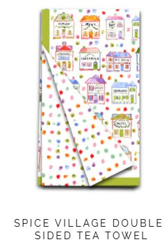 We love a good tea towel. Use in your kitchen, hang in your powder room, wrap around a bottle of wine. These towels are SUPER ABSORBENT, FAST DRYING and feature ORIGINAL ART by our team of female artists.  Wave weave fabric, Double-sided art, 18” x 27”, Wash cold, no bleach