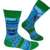 Men's Novelty Crew Socks | Retired Gift | Funny Phrases Socks | Funny Gift for Him |