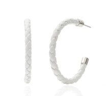 Handcrafted Braided Hoop Earrings - 0